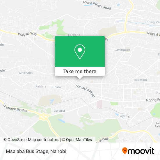 Msalaba Bus Stage map