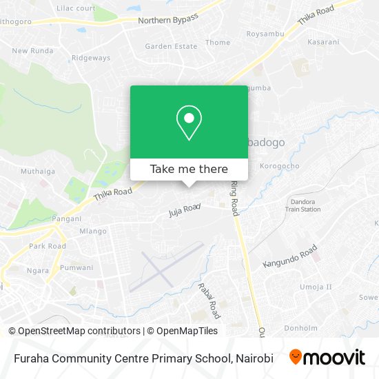 Furaha Community Centre Primary School map