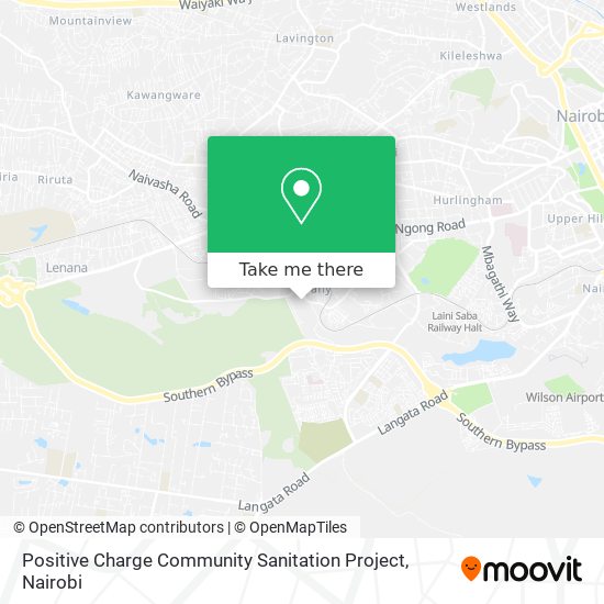 Positive Charge Community Sanitation Project map