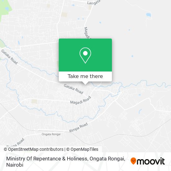Ministry Of Repentance & Holiness, Ongata Rongai map