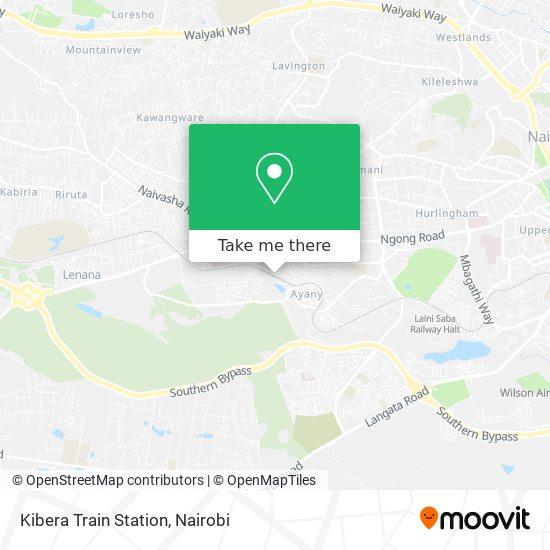 Kibera Train Station map