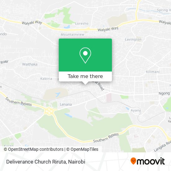 Deliverance Church Riruta map