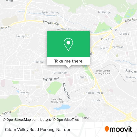 Citam Valley Road Parking map