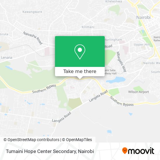 Tumaini Hope Center Secondary map