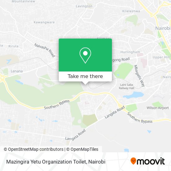 Mazingira Yetu Organization Toilet map