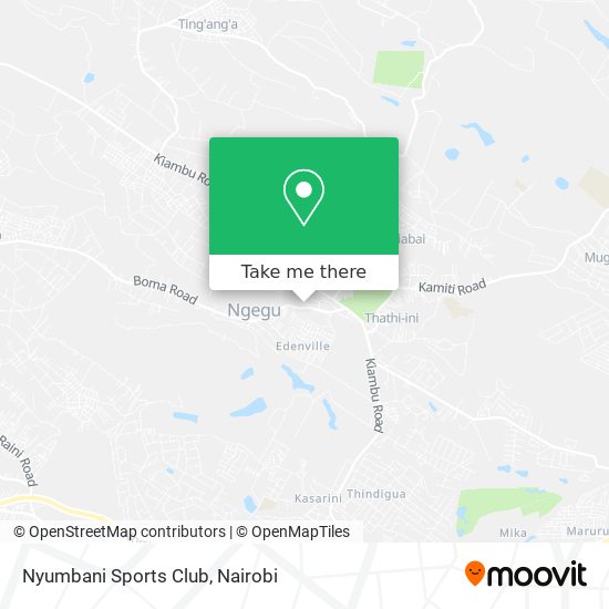 Nyumbani Sports Club map