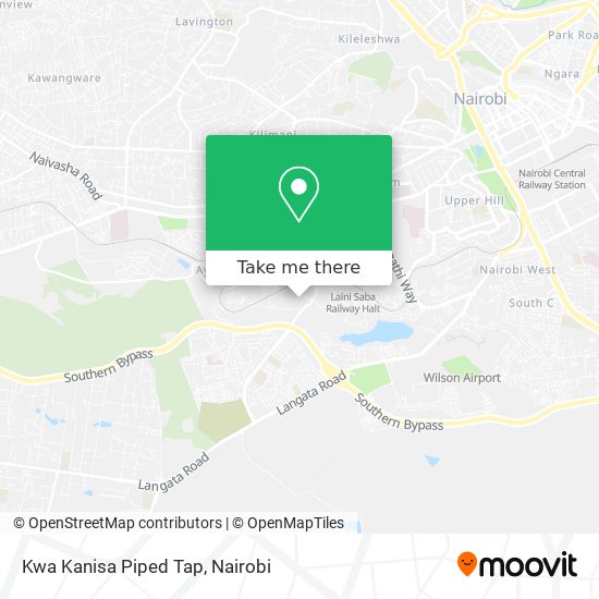 Kwa Kanisa Piped Tap map