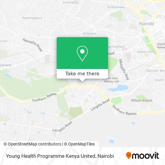 Young Health Programme Kenya United map