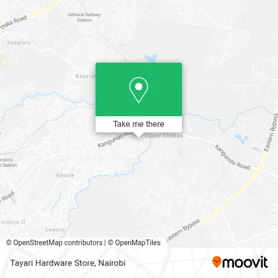 Tayari Hardware Store map