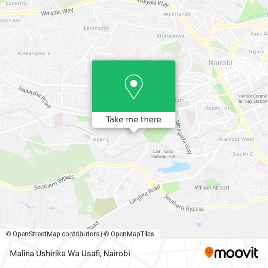 Malina Ushirika Wa Usafi map