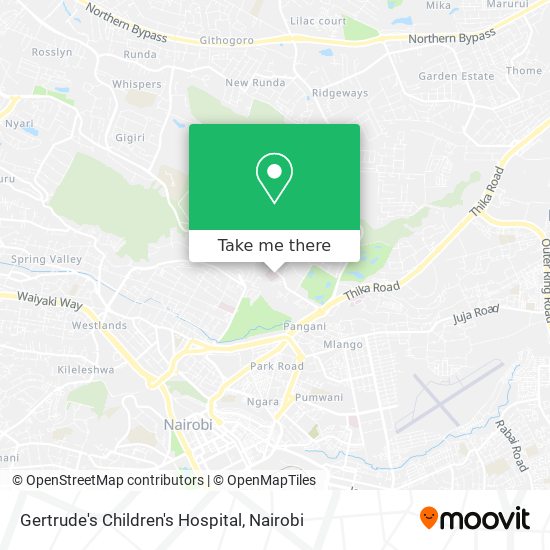 Gertrude's Children's Hospital map