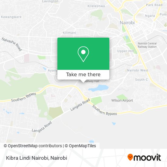 Kibra Lindi Nairobi map