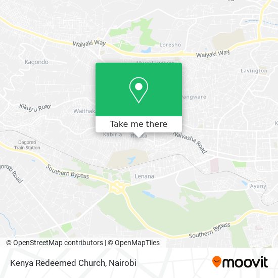 Kenya Redeemed Church map