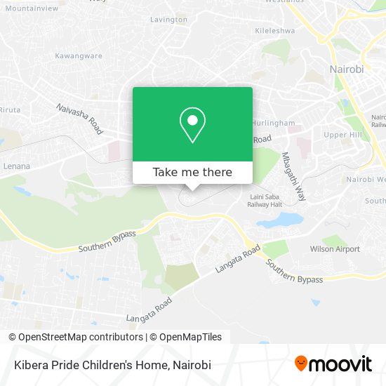 Kibera Pride Children's Home map