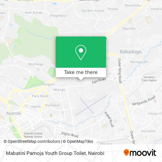 Mabatini Pamoja Youth Group Toilet map