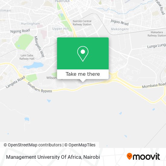 Management University Of Africa map