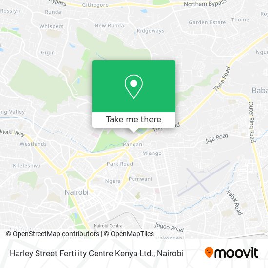 Harley Street Fertility Centre Kenya Ltd. map
