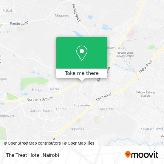 The Treat Hotel map