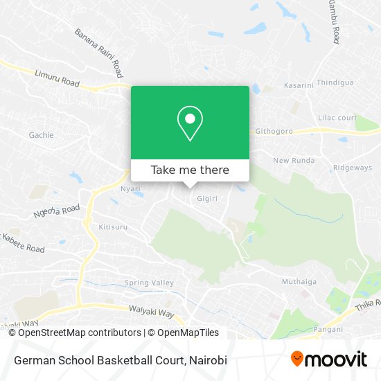 German School Basketball Court map