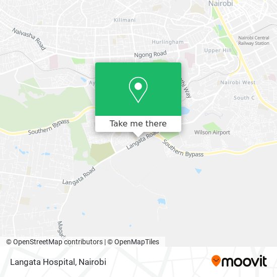 Langata Hospital map