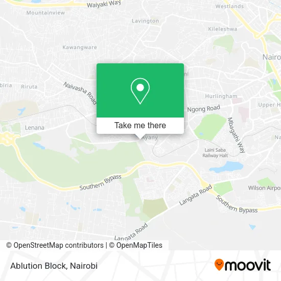 Ablution Block map