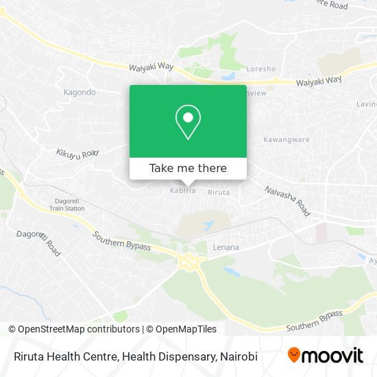 Riruta Health Centre, Health Dispensary map