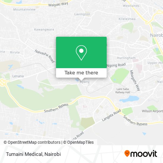 Tumaini Medical map