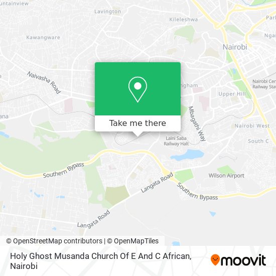 Holy Ghost Musanda Church Of E And C African map