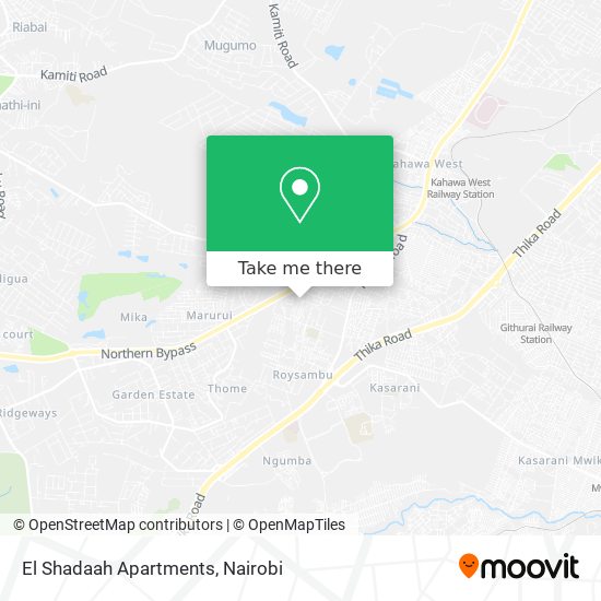 El Shadaah Apartments map