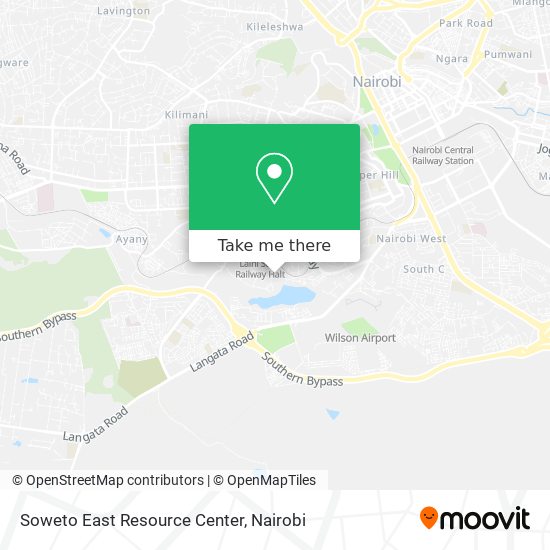 Soweto East Resource Center map
