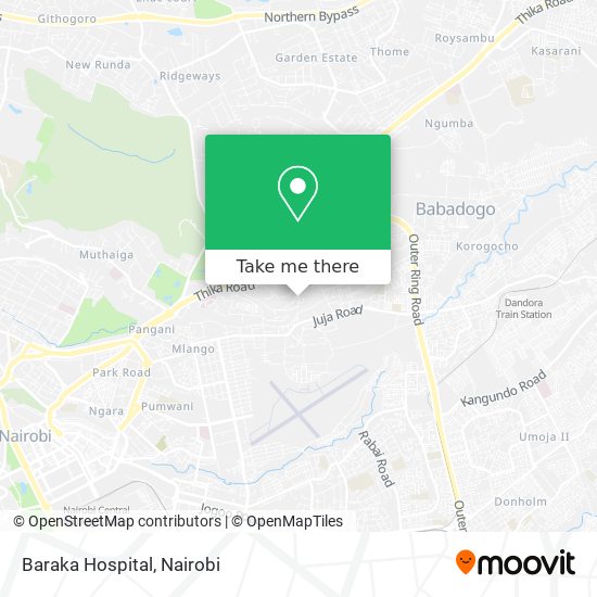 Baraka Hospital map