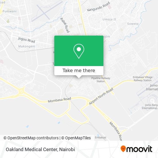 Oakland Medical Center map