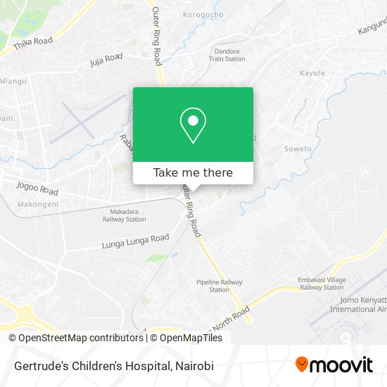 Gertrude's Children's Hospital map