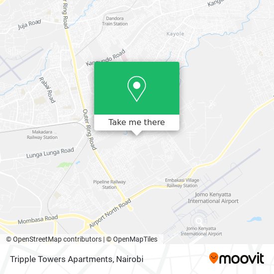 Tripple Towers Apartments map