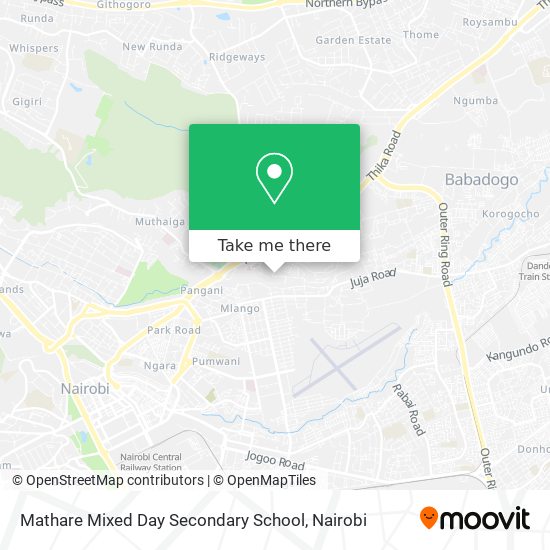 Mathare Mixed Day Secondary School map