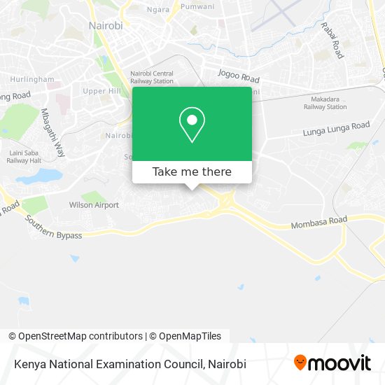 Kenya National Examination Council map
