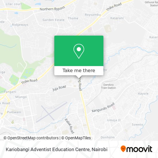 Kariobangi Adventist Education Centre map
