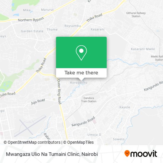 Mwangaza Ulio Na Tumaini Clinic map