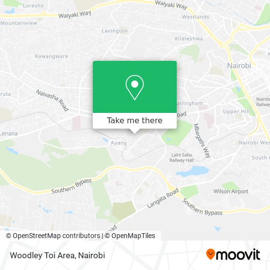 Woodley Toi Area map