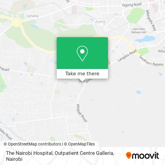 The Nairobi Hospital, Outpatient Centre Galleria map