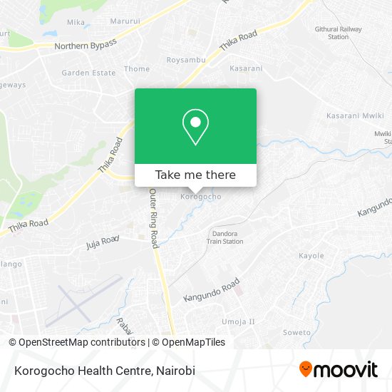 Korogocho Health Centre map