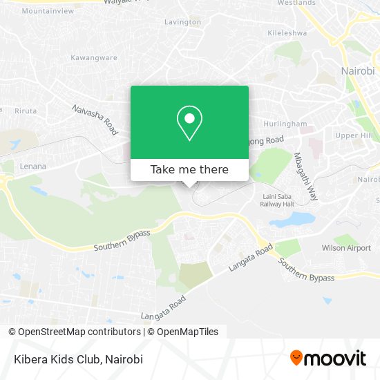 Kibera Kids Club map