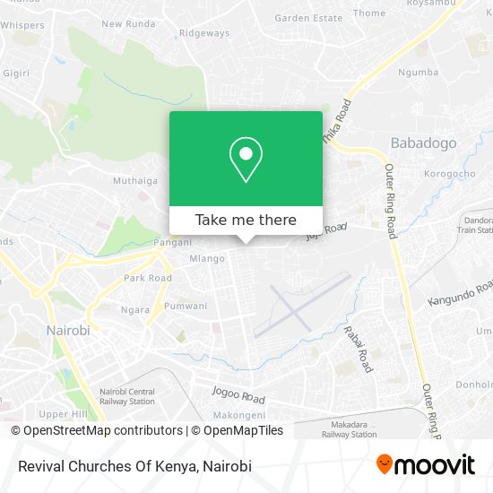 Revival Churches Of Kenya map