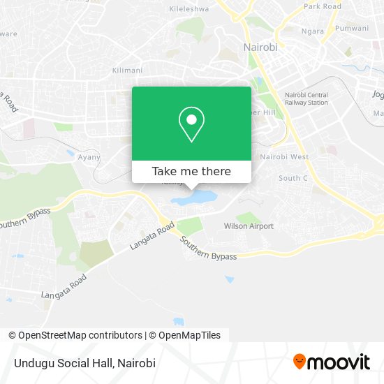 Undugu Social Hall map