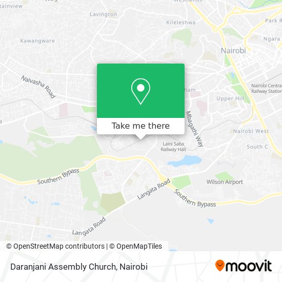 Daranjani Assembly Church map