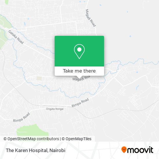 The Karen Hospital map