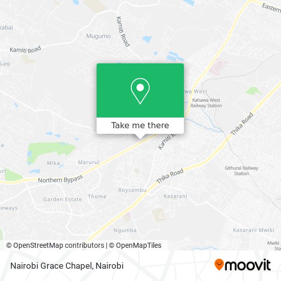 Nairobi Grace Chapel map