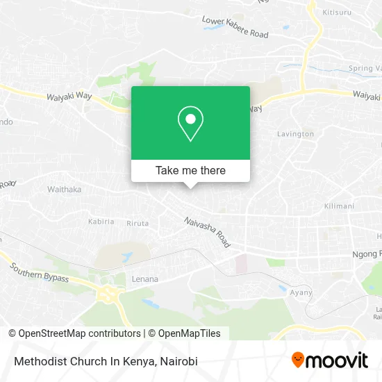 Methodist Church In Kenya map