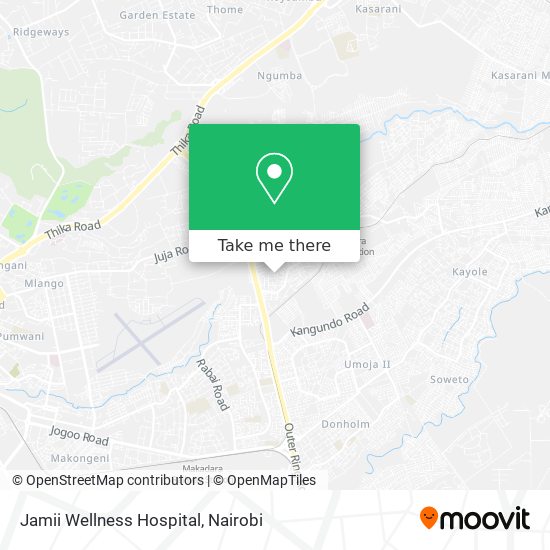 Jamii Wellness Hospital map