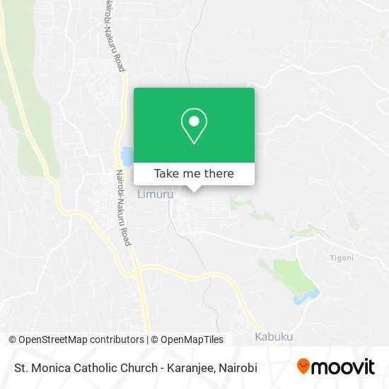 St. Monica Catholic Church - Karanjee map